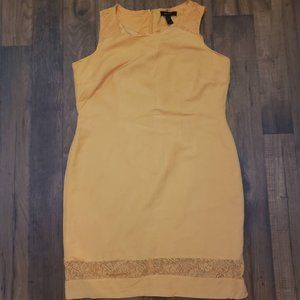 Ashley Stewart Orange Linen Dress Sz 16